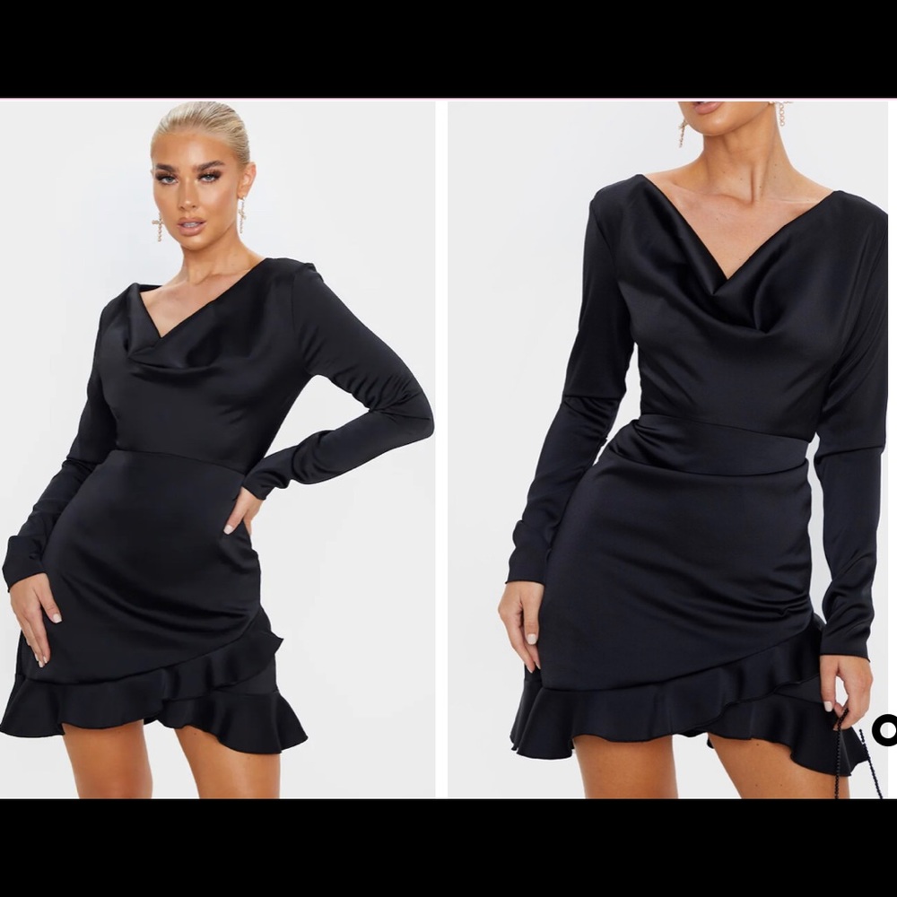 Pretty little thing women long sleeve dress